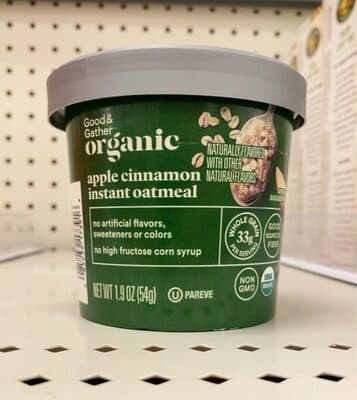 Apple Cinnamon Flavored Instant Oatmeal