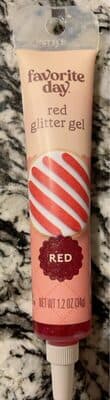 Red glitter gel