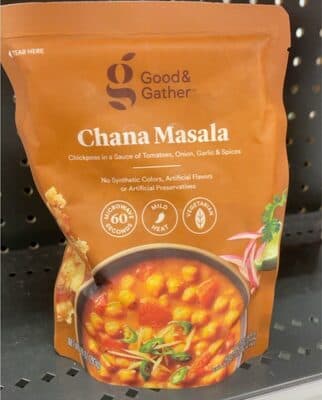 Chana Masala Chickpeas in a Sauce of Tomatoes, Onion, Garlic & Spices