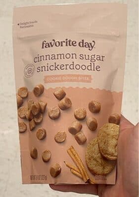 Cinnamon Sugar Snickerdoodle Cookie Dough Bites