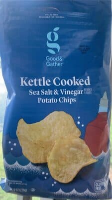 Sea Salt & Vinegar Flavored Kettle Cooked Potato Chips