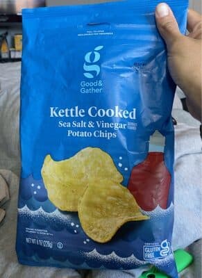 Sea Salt & Vinegar Flavored Kettle Cooked Potato Chips