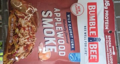 Apple wood smoke tuna