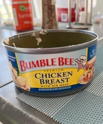 Chicken Breast With Rib Meat Chunk In Water