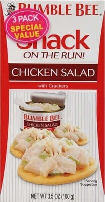 Bumble Bee Snack On The Run! Chicken Salad Kit With Crackers