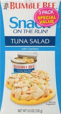 Snack on the run tuna salad with crackers kit