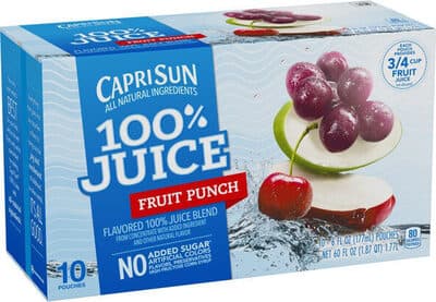 Fruit Punch Flavored 100% Juice Blend