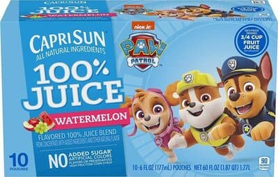Watermelon Flavored No Added Sugar 100% Juice Blend From Concentrate