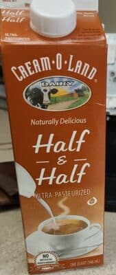 CREAM-O-LAND, HALF AND HALF