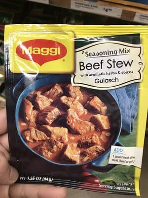 Beef Stew with Onions, Paprika & Tomato Seasoning Mix