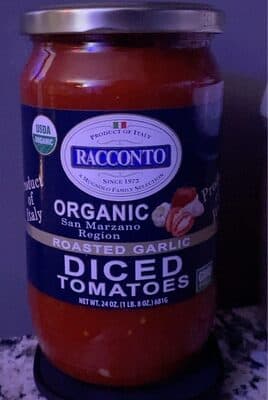 Roasted Garlic Organic Diced Tomatoes