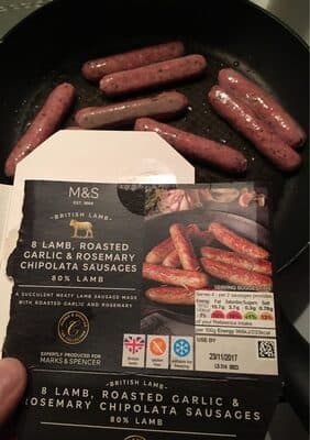 Lamb Roasted Garlic Rosemary Chipo Sausage