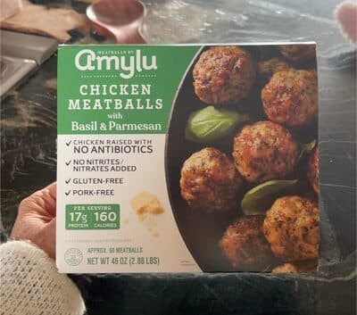 Amylu Basil and Parmesan Chicken Meatballs