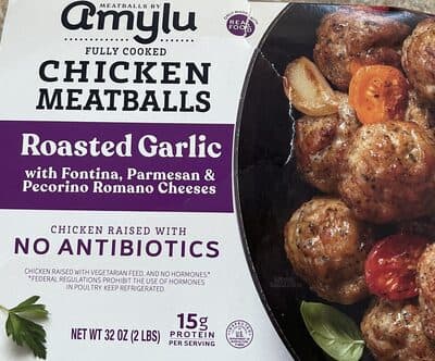 Chicken Meatballs Roasted Garlic