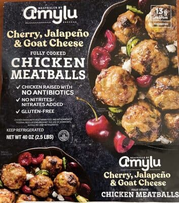 Amylu Cherry Jalapeno Goat Cheese Chicken Meatballs