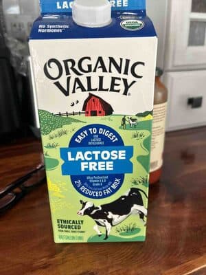 ORGANIC LACTOSE FREE 2% REDUCED FAT MILK