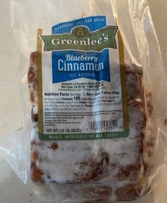 Blueberry cinnamon bread