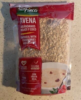 Avena Arándanos Rojos Y Coco