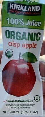 Kirkland Organic Crisp Apple Juice