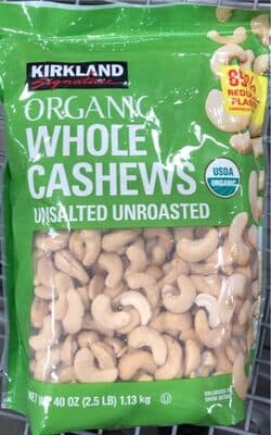 Organic Whole Cashews