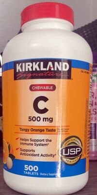 Kirkland Vitamin C, Tangy Orange, Chewable Tablets