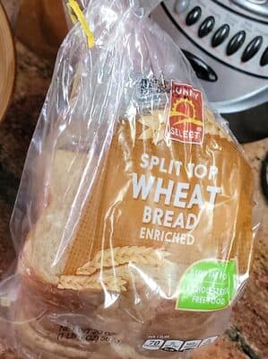 Split top wheat bread enriched