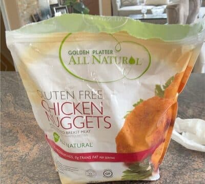 Golden Platter Gluten free chicken nuggets