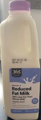2% Reduced Fat Milk