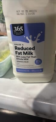 2% Reduced Fat Milk
