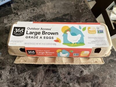 Large Brown Grade A Eggs