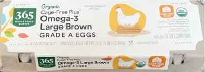 Cage-Free Plus Grade A Omega-3 Large Brown Eggs