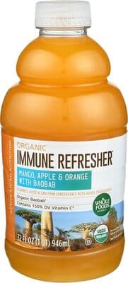 Mango, Apple & Orange With Organic Baobab Flavored Juice Blend From Concentrate