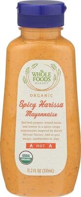 Hot Spicy Harissa Organic Mayonnaise