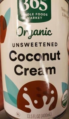 Unsweetened Organic Coconut Cream