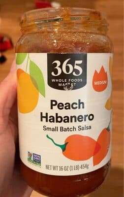 Medium Peach Habanero Small Batch Salsa