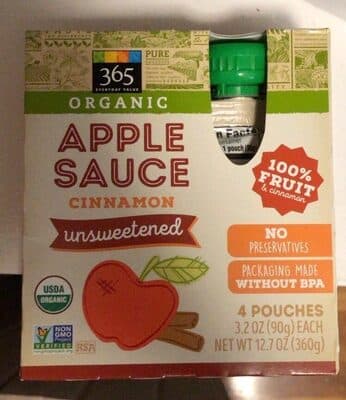 Unsweetened Cinnamon Applesauce