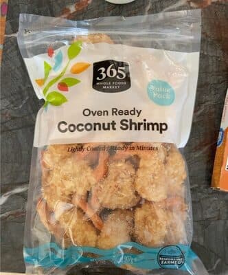 Oven ready coconut shrimp