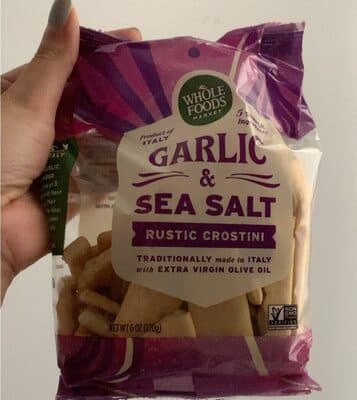 Garlic & Sea Salt Rustic Italian Crackers