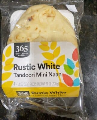 Rustic White Tandoori Mini Naan