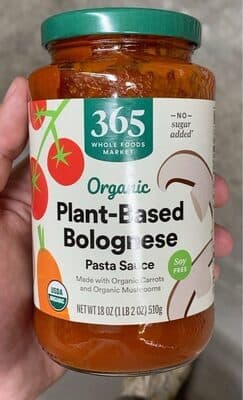 365 Organic Vegan Bolognese Pasta Sauce