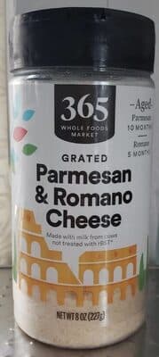 Grated Parmesan & Romano Cheese