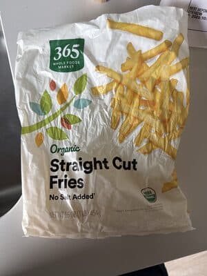Organic Straight Cut Fries