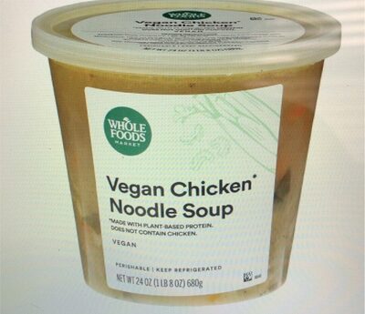 Vegan Chicken* Noodle Soup