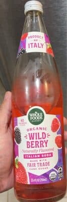 Wild berry italian soda