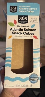 Hot-Smoked Atlantic Salmon Snack Cubes