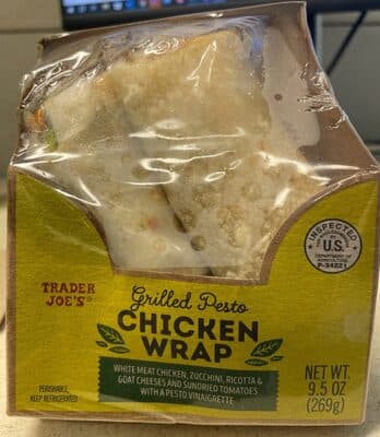 Chicken Wrap With Pesto Vinaigrette