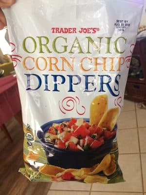 Organic corn chip dippers