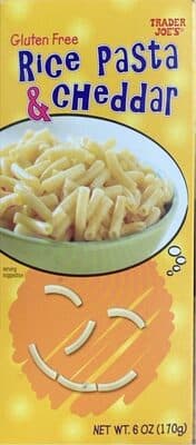 Gluten free rice pasta & cheddar