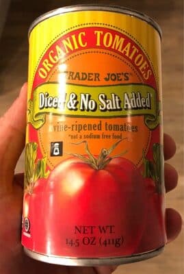 Organic diced tomatoes no salt added
