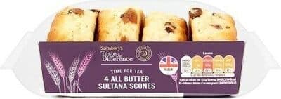 Taste The Difference All Butter Sultana Scones